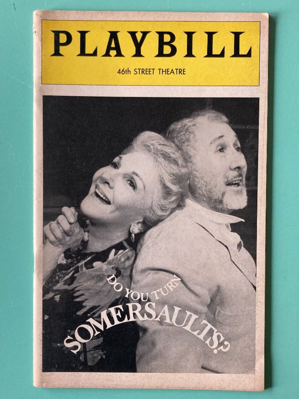 Playbill Do You Turn Somersaults ? Mary Martin Anthony Quayle 1978 Light Scuffs